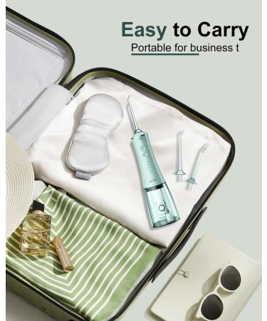 Sejoy Water Flosser for Teeth Cordless Flossers for Adults Kids Water Dental Flosser Pick Braces Flossers Rechargeable Oral Irrigator IPX7 Waterproof Gravity Ball Design Spot Spray Design Green - Buy Online on GoSupps.com