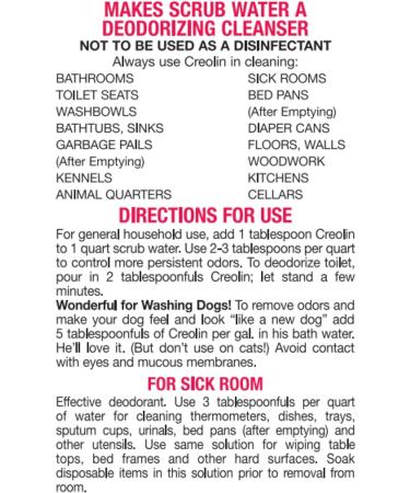 Creolin Deodorizing Multi-Purpose Cleanser  8 Ounces 8 Fl Oz (Pack of 1) - Buy Online on GoSupps.com