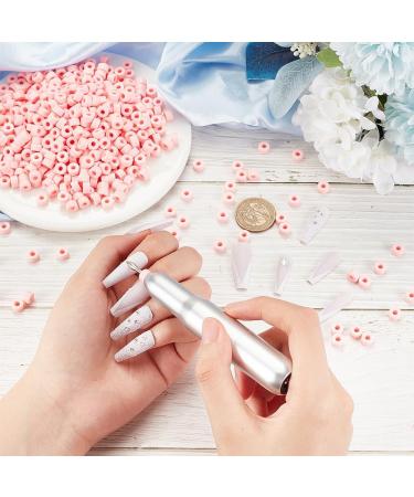 OLYCRAFT 100Pcs Pink Nail Drill Bits Caps - 7.5x4.5mm Flat Round Dust Proof Protector Caps - Nail Tech Supplies for Electric Nail Art Tools - Buy Online on GoSupps.com