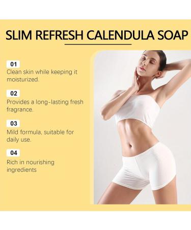 Calendula Essential Oil Handmade Soap | Natural & Gentle Body & Facial Cleanser | Unisex Herbal Soap with Pure Ingredients - Buy Online on GoSupps.com