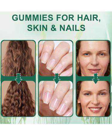 YATIME Hair Loss Gummies Sea Moss Gummies with Vitamin C Vitamin E Aloe Vera Pearl Powder Support Faster Hair Growth Enhance Nail Elasticity Promot Radiant Skin Gluten-Free - 60 Count - Buy Online on GoSupps.com