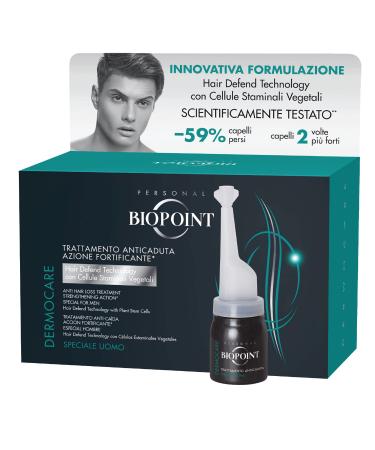 BIOPOINT Anti-ticadute treatment for men - 12 ampoules x 6 ml.