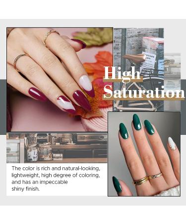29 Pcs Dip Powder Nail Kit Starter Set with Nude Green Glitter Red Shades - AZUREBEAUTY Saint Patricks Day Dipping Powder Liquid Set for French Manicure DIY - Buy Online on GoSupps.com