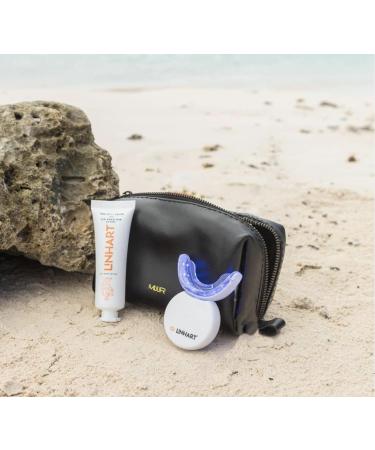 LINHART Teeth Whitening Kit with LED Light and Whitening Gel - Professional Dental Whitening System with Hydrogen Peroxide - Buy Online on GoSupps.com