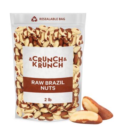 Brazil Nuts Superfood for Healthy Snack Indulgence - Premium Quality Raw Unsalted Whole Shelled All Natural & Vegan Brazilian Nuts Rich in Selenium 32 Oz Raw 2 Pound