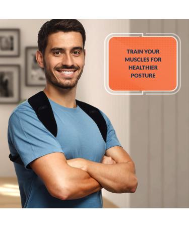 Persanna Posture Corrector Back Brace for Women and Men - Upper Back Support for Shoulder & Neck Pain Relief - Adjustable Back Straightener for Scoliosis & Kyphosis - Thoracic Spine Trainer - Buy Online on GoSupps.com