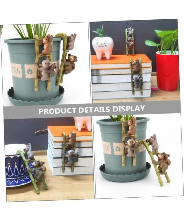 Yardwe Mini Resin Animal Pots - Climbing Koala Flowerpot Ornaments for Home Decor - International Shipping Available - Buy Online on GoSupps.com