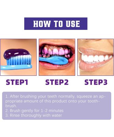 Purple Toothpaste for Teeth Whitening - Stain Removal & Colour Corrector | Boost Your Smile - Buy Online on GoSupps.com