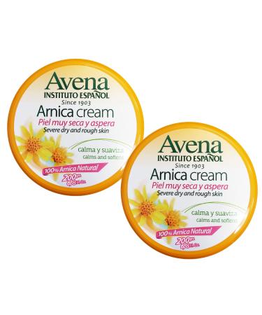 Avena Instituto Espa ol Arnica Cream Severe Dry and Rough Skin Calms and Softens 100% Natural Arnica 2-Pack of 6.8 FL Oz each 2 Jars