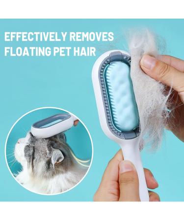 4-in-1 Cat Brush with Water Tank | Darryy Multifunctional Animal Hair Removal Comb for Cleaning Massaging & Grooming - Buy Online on GoSupps.com