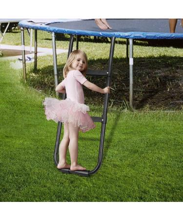 2-Step Wide Climbing Ladder for Trampoline - Black | Gardenature Replacement Parts - Buy Online on GoSupps.com