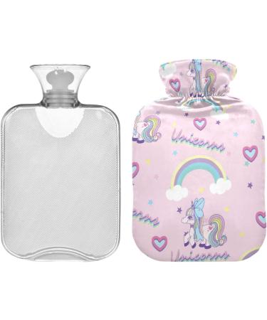 Rainbow Unicorn Hot Water Bottle - 2L Pain Relief & Comfort for Pregnant Women | International Shipping - Buy Online on GoSupps.com