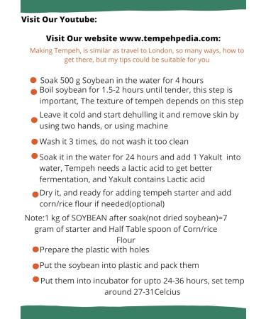 Tempe Starter/Ragi Tempe/Live Culture/Tempeh Yeast 30 gram- Warung Padang Brand - Buy Online on GoSupps.com