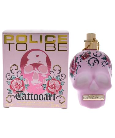 POLICE To Be Tattooart For Woman - Fragrance For Women - Floral Fruity Gourmand Scent - Creamy Sandalwood And A Powdery-Sweet Marshmallow Accord - Eye-Catching Skull Bottle - 2.5 Oz EDP Spray 2.5 Fl Oz (Pack of 1)
