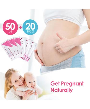 50 Ovulation & 20 Pregnancy Tests - Reliable Fertility Surveillance for Women | Accurate Cycle Tracking & Ovulation Test Strips - Buy Online on GoSupps.com