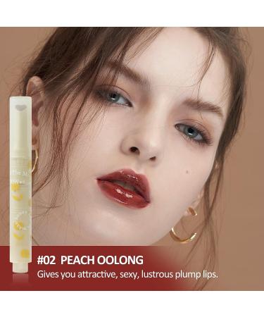 U-Shinein Jelly Lipstick Tinted Lip Gloss Heart Shape Lip Glaze - Peach Oolong | Hydrating Glossy Lip Balm with High-shine Finish - Buy Online on GoSupps.com