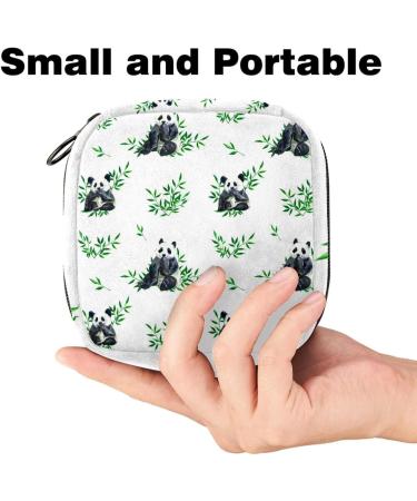 MUOOUM Panda Bamboo Menstrual Cup & Napkin Storage Bag - Portable Menstruation Pouch for Women & Girls - Buy Online on GoSupps.com
