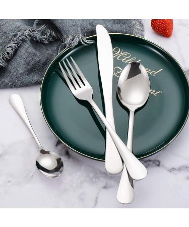 24 Piece Cutlery Set Stainless Steel Flatware Set with Knife Spoon Fork Service for 6 Dishwasher Safe Fork and Spoon HUAN TAI - Buy Online on GoSupps.com
