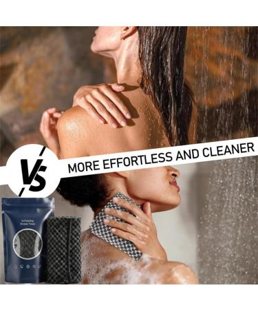 39in Hexagon Weave Towel Exfoliating Shower Skin Bath Towel Japanese Hexagon Weave Exfoliating Towels Body Scrubber with 2 Sides Deep Cleansing for All Skin Types (2pcs) - Buy Online on GoSupps.com