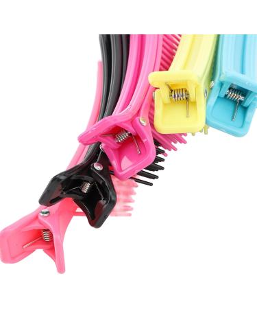 Double Layer Hair Sectioning Clip 5 Pairs ABS Clips for Easy and Durable Grip Clip for Hairstylists At Home Hair Salon - Buy Online on GoSupps.com