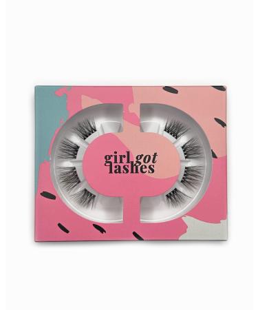 GirlGotLashes Mini Box Flutter Fling Eyelash Extensions for Home 1 Eyelash Pair Fake Lashes with 5-7 Days Hold Vegan Handmade
