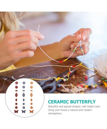 SEWACC 3pcs Ceramic Butterfly Flower Ceramic Decor Mosaic gems Crafts Supplies for Adults Scrapbooking Charm Mosaic Tiles Craft DIY Material Tile Trim Ceramics Ceramic Tile Art Supplies As Shownx3pcs 0.6X3.5CMx3pcs - Buy Online on GoSupps.com