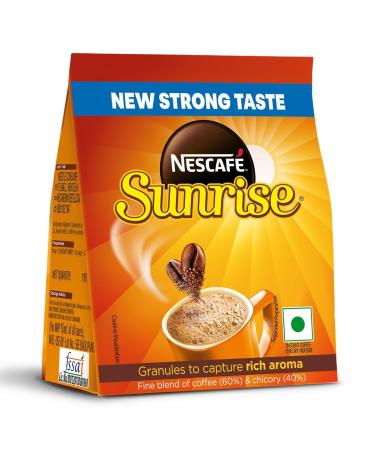 Sun'rise Nes'cafe Instant Coffee Powder New Strong Taste Coffee-Chicory Mix 190 Gram/200G Stabilo (Weight May Vary Upwards) Bag