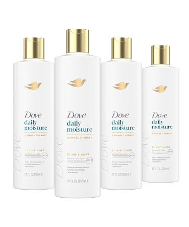 Dove Nutritive Solutions Moisturizing Conditioner Daily Moisture 4 Count for Dry Hair Deep Conditioner Detangles and Nourishes Dry Hair 12 oz - Buy Online on GoSupps.com