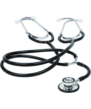 Veridian 05-132 Dual Head Stethoscope - Black Aluminum for Teaching & Training | International Shipping Available - Buy Online on GoSupps.com