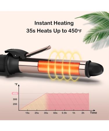 Prizm Professional 32MM Automatic Curling Iron - Nano Titanium Self-Curling Wand for Loose Waves | 11 Temp Settings Dual Voltage Anti-Frizz - Perfect for Travel - Buy Online on GoSupps.com