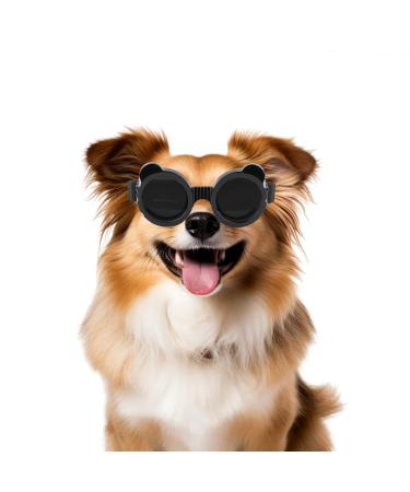 Enjoying glasses for small dogs panda style UV glasses for small dogs eye protection cat glasses anti-fitting windproof snow festival black panda black