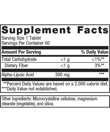Metagenics Meta Lipoate 300 mg - Alpha Lipoic Acid for Healthy Metabolism & Tissue Support | 60 Tablets - Buy Online on GoSupps.com