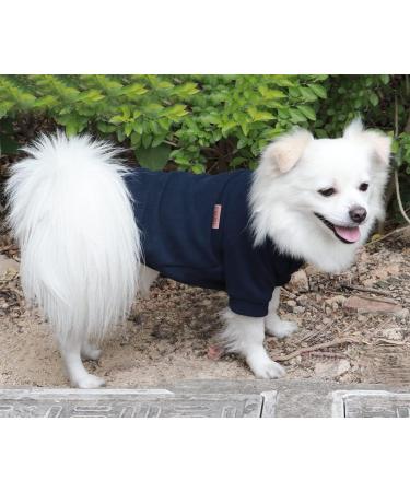 Hualisiji XXL Navy Blue Dog Sweater - Warm Fleece for Small Dogs | Soft Lightweight Easy to Wear - Buy Online on GoSupps.com