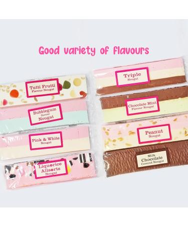 Nougat Gift Box - Nougat Bar Selection of 8 Flavours (8 x 130g) in a Box Individually Wrapped Nougat Sweets | Gifts for Dad Grandad Step Dad Men Boyfriend Brother Son - Buy Online on GoSupps.com
