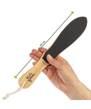 Robin Goods Hornhauttraspel Foot File - Coarse & Fine Wooden Corn Remover | Eco-Friendly Plastic-Free Packaging | Effective Callus & Corn Removal Tool (1 Piece) - Buy Online on GoSupps.com