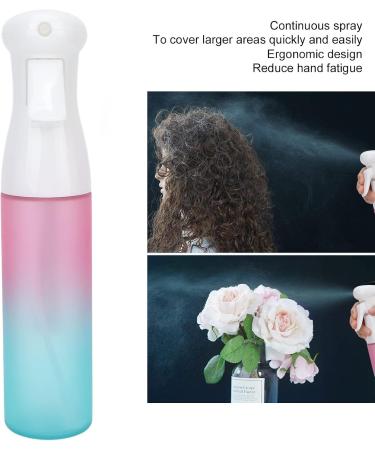ANGGREK Spray Bottle 300ml Spray Bottle Reusable Proof Plastic Spray Bottle 360 Spray Continuous Mist Ergonomic for Hairstyling neating- Pink Green - Buy Online on GoSupps.com