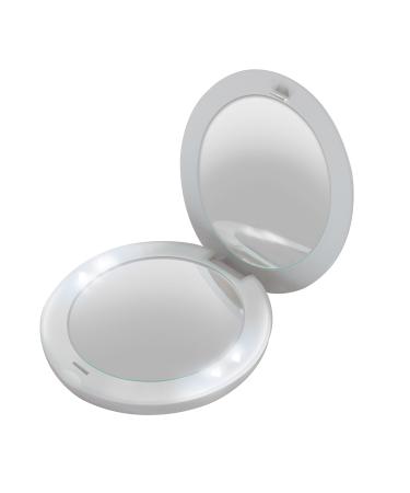 Homedics Mir-100-eu Spa LED pocket mirror for the handbag strong illumination practical for on the go cosmetic mirror compact with LED