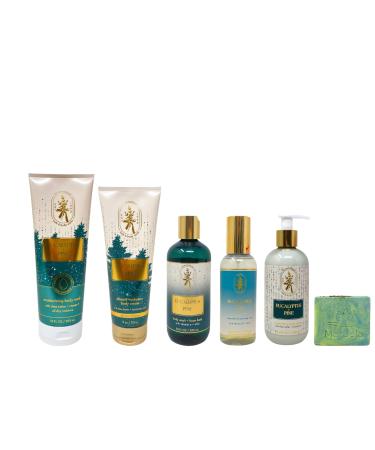 Bath & Body Works Aromatherapy Eucalyptus Pine - Moisturizin Body Wash - Body Cream - Body Wash + Foam Bath - Essential Oil Perfume Mist - Body Lotion with a Fresh Forest Bar Soap