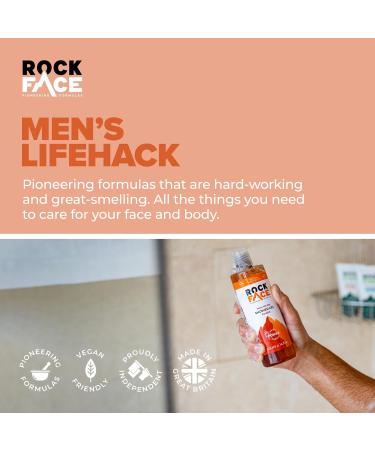 Rock Face Power Shower Gel 410ml | Fresh Spicy Scent | All-in-One Body Wash for Hair and Body | Long-Lasting Fragrance - Buy Online on GoSupps.com