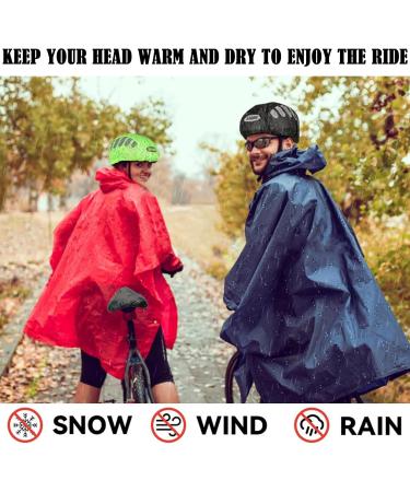 Buy DKDDSSS Waterproof Bicycle Helmet Rain Protection - 2 Piece Reflective Bike Rain Hood & Saddle Coat | Dustproof Helmet Cover - Buy Online on GoSupps.com
