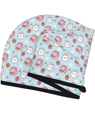 Cute Rabbit Microfiber Hair Towel | Super Absorbent Coral Velvet Wrap for Long & Curly Hair - Quick Dry for Women - Buy Online on GoSupps.com