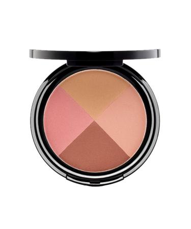 EVE PEARL Ultimate Face Compact Blush Bronzer Highlighter Contour Palette Eyeshadow Makeup Set Medium to Deep- Ageless