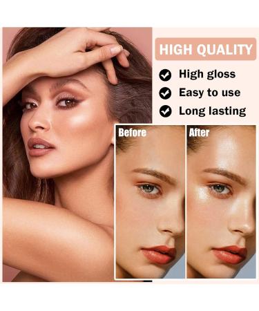 Liquid Highlighter Beauty Wand Cream Bronzer Highlighter Stick Contour Wand Soft Smooth Glossy Lightweight Long Lasting Waterproof Liquid Highlighter Stick Makeup Kit For Natural Nude Finish (03#Pearl White) - Buy Online on GoSupps.com