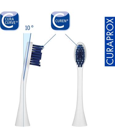 Curaprox CHS 300 Replacement Brush Heads - Power Pack for Hydrosonic Easy Electric Toothbrush | 2-Piece Refill - Buy Online on GoSupps.com