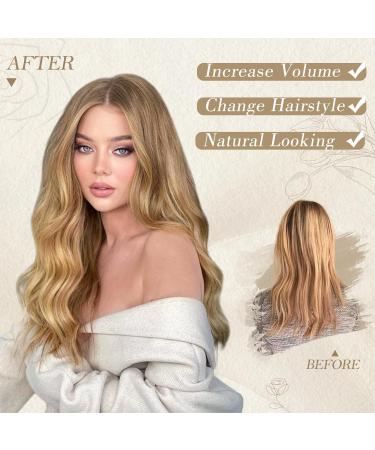 BARSDAR Long Wavy Blonde Wig - 66cm Lace Front Synthetic Hair for Women | Ombre Platinum Blonde Daily & Halloween - Buy Online on GoSupps.com