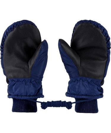 Kids Ski Gloves Mittens Waterproof Winter Warm Snow Gloves for Boys Girls - Dark Blue (2-6 Years) - Buy Online on GoSupps.com