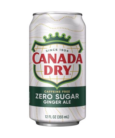 Canada Dry Zero Sugar Ginger Ale Soda 12 fl oz Cans 12 Pack - Refreshing Zero Sugar Drink Option - Buy Online on GoSupps.com