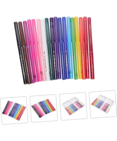 VINTORKY 18pcs Eyeliner Woman Makeup Tools Cosmetics Eye Line Pencils Eyeshadow Pens Eye Shadow Stick Abs - Buy Online on GoSupps.com