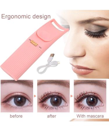 Buy Heated Eyelash Curler - Electric USB Lash Curler with Intelligent Temperature Control & Quick Preheating | Ergonomic Pink Design for Perfect Lashes - Buy Online on GoSupps.com