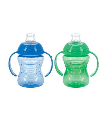 Nuby Two-Handle No-Spill Super Spout Grip N' Sip Cup - 4 Pack - Buy Online on GoSupps.com
